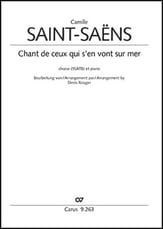 Chant de ceux qui s'en vont sur mer SSATB choral sheet music cover